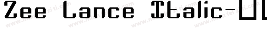 Zee Lance Italic字体转换
